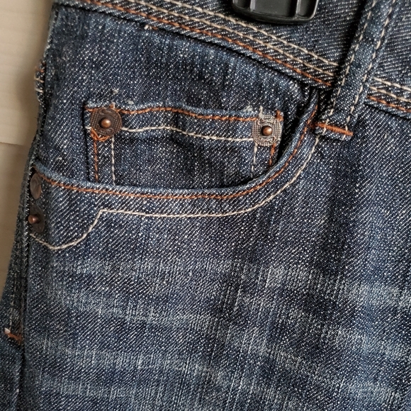 Candie's Dark Wash Denim Bermuda Shorts - Picture 10 of 16